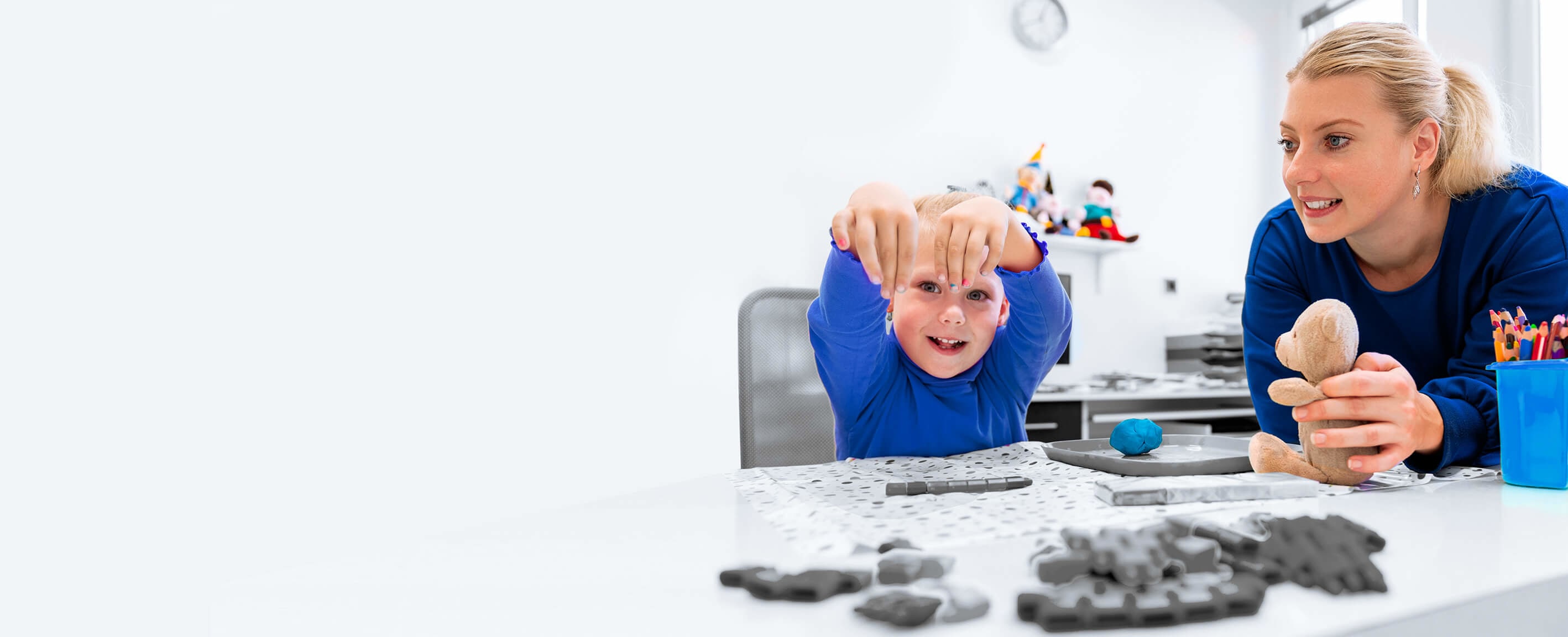 large blue see through human brain