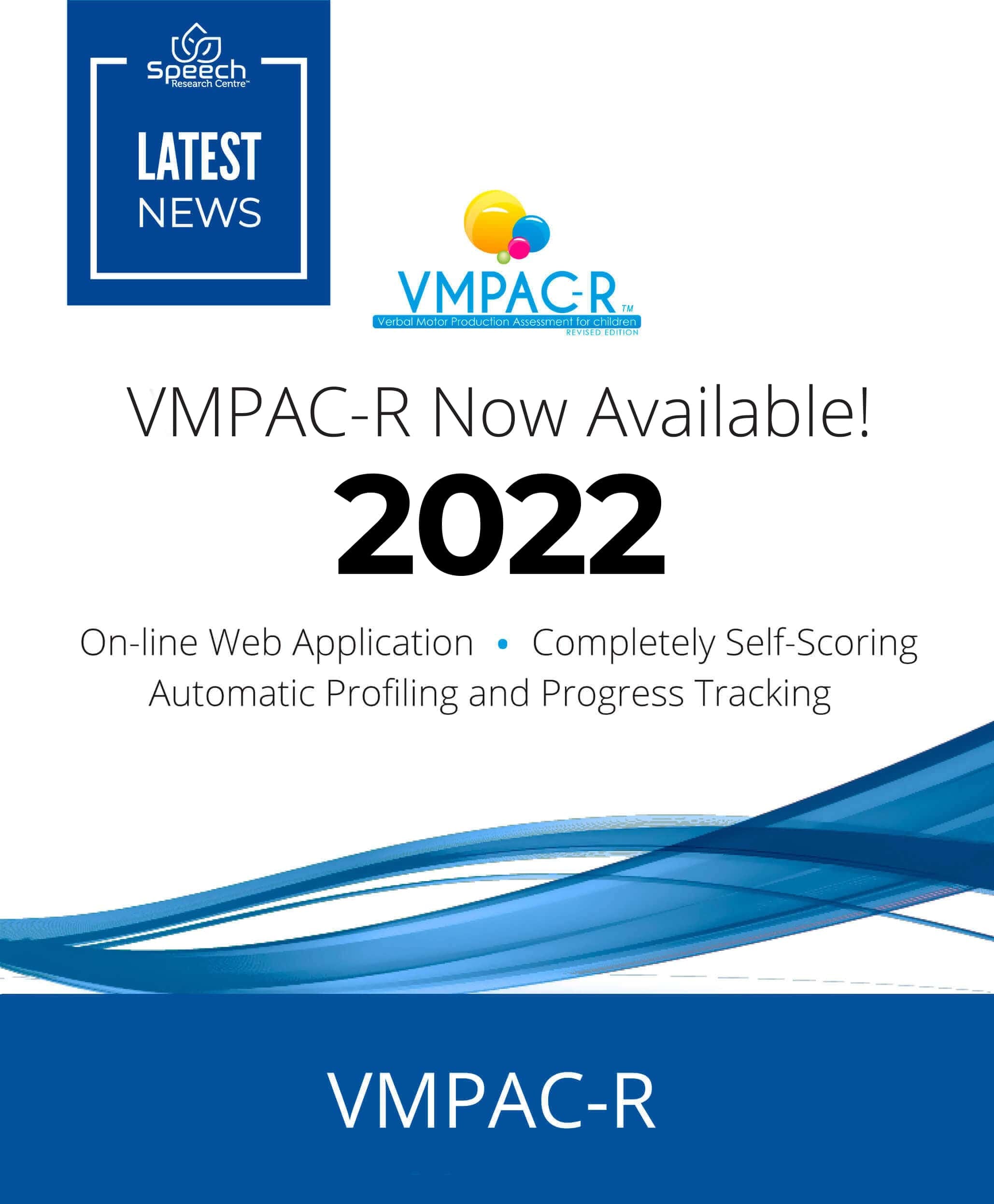 announcement of new verbal motor assessment