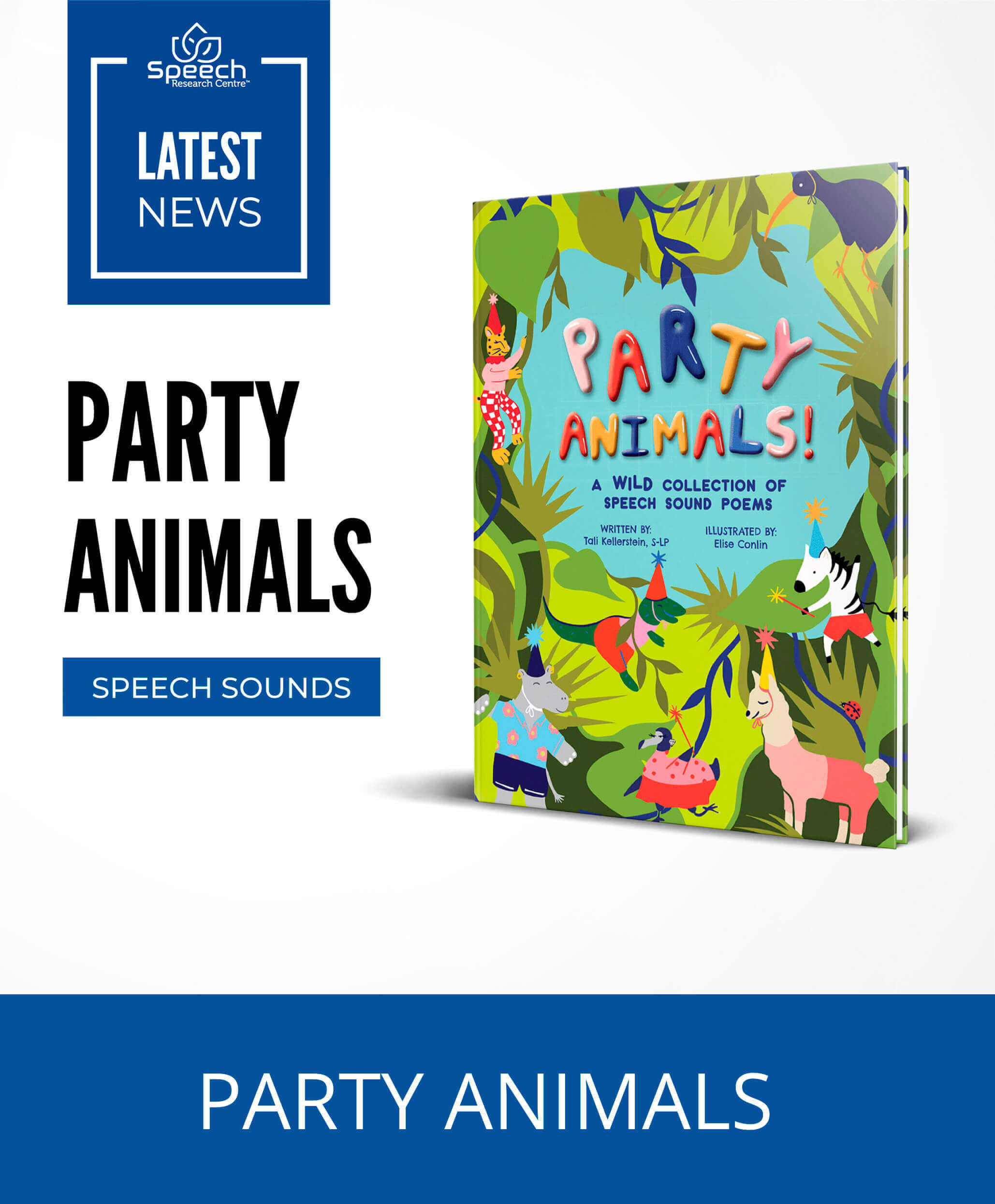 Softcover of Party Animals Speech Sound book